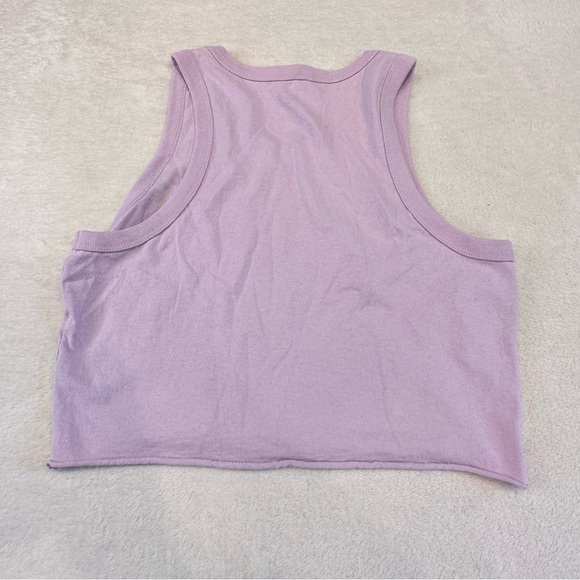 NWT Full Tilt Purple Butterfly Graphic Cropped Tank - Picture 6 of 12